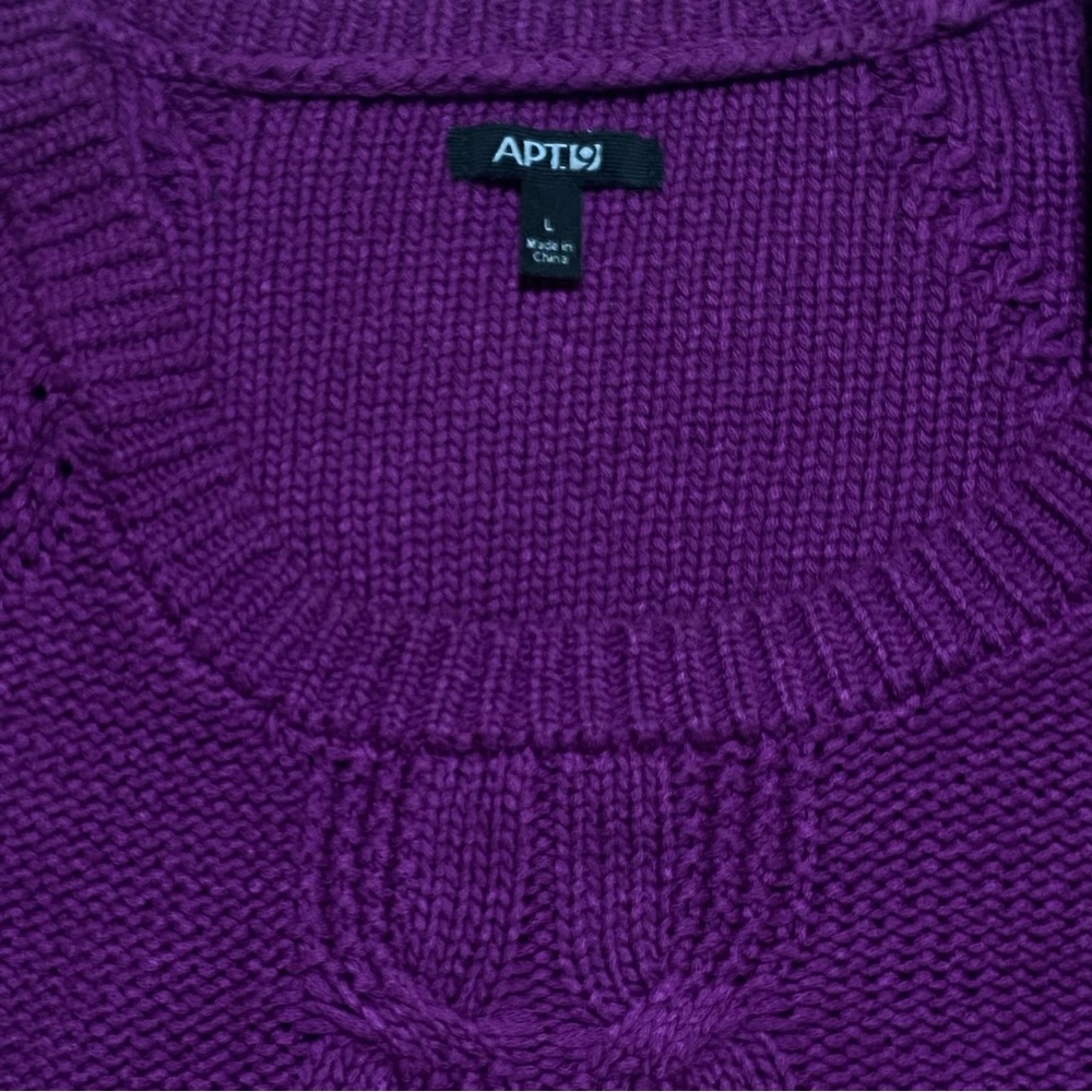 APT. 9 CABLE KNIT SWEATER - Picture 4 of 9
